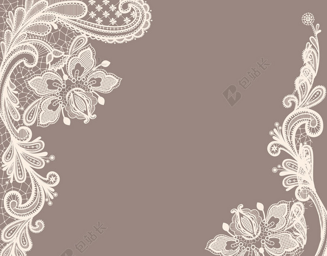 欧式花纹边框背景素材
