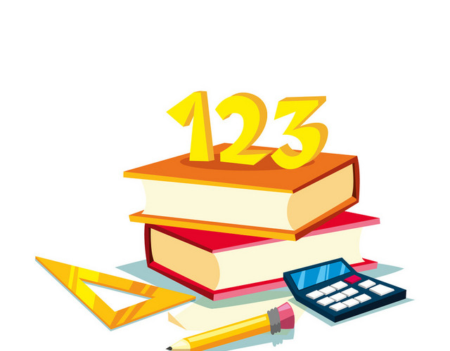 简约彩色学校校园读书开学季学习用品书籍素材
