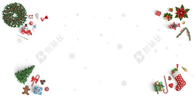 简约白色饰品场景背景