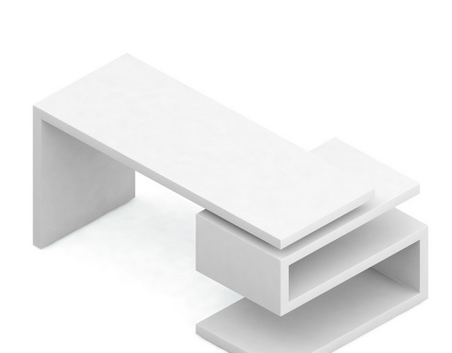 桌子家具室内设计3D现代家具办公桌PNG素材