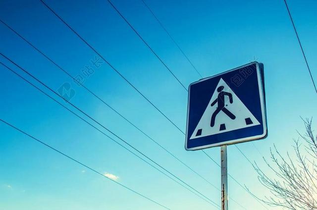 摄影宣传道路标志背景图片