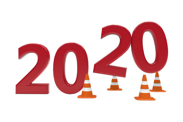 简约红色2020鼠年春节新年字体素材