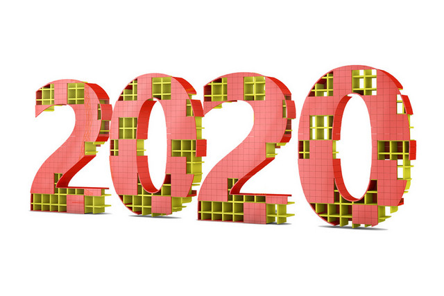 创意2020鼠年春节新年字体素材