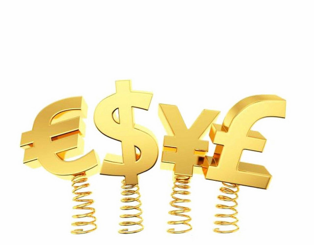 简约金色人民币符号素材