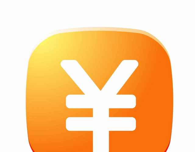 简约金色人民币符号素材