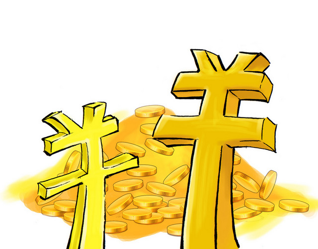 人民币符号金币素材