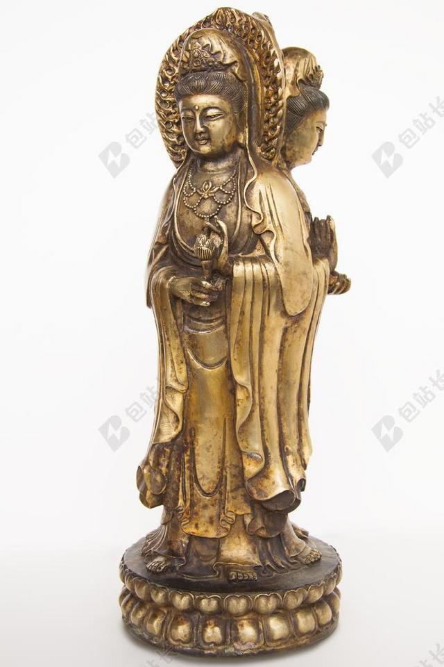 艺术 青铜器 投 镀金 亚洲 观音 中国 手 女性 菩萨