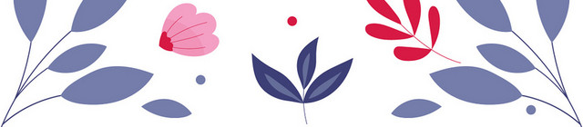 简约鲜花边框花朵素材