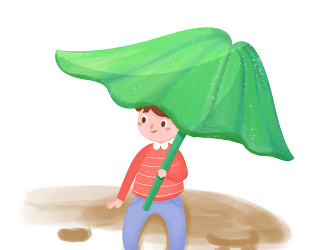 卡通坐着的男孩卡通人物人物插画素材
