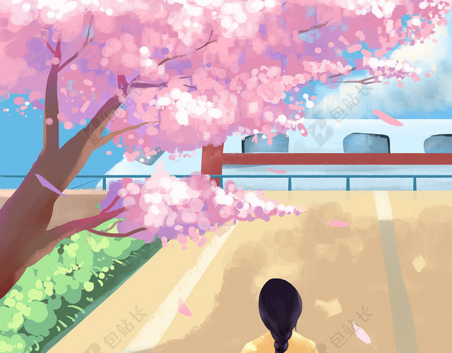 旅行人物插画背景矢量素材