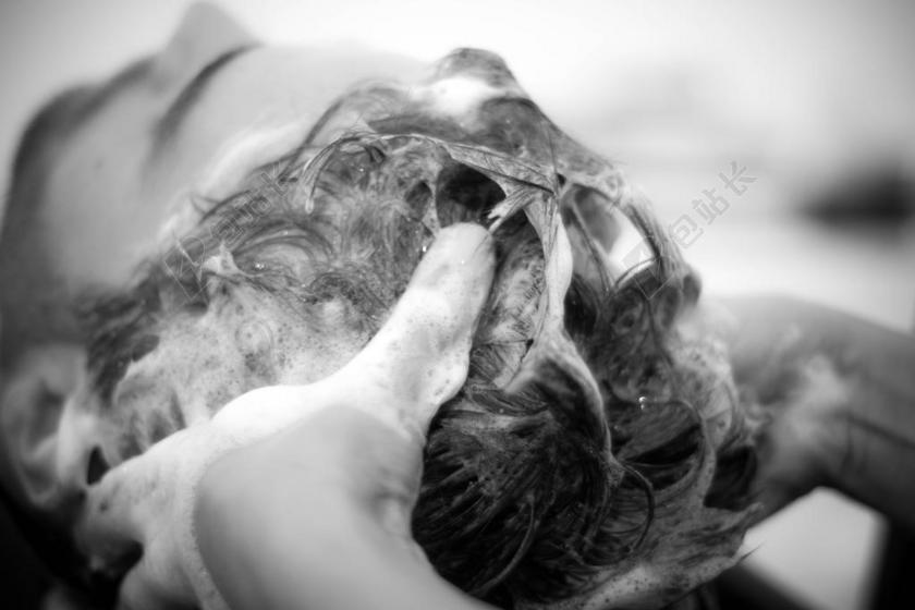 洗发水 男子 发型 泡沫 洗