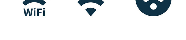 黑色简约WIFI信号无线网络素材