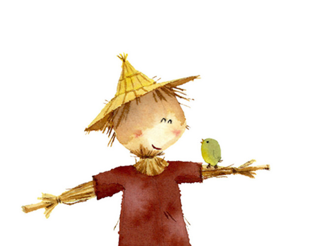 秋日秋季稻草人秋天素材
