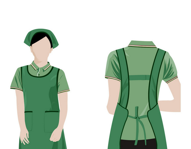 家政保洁保姆服饰样子素材