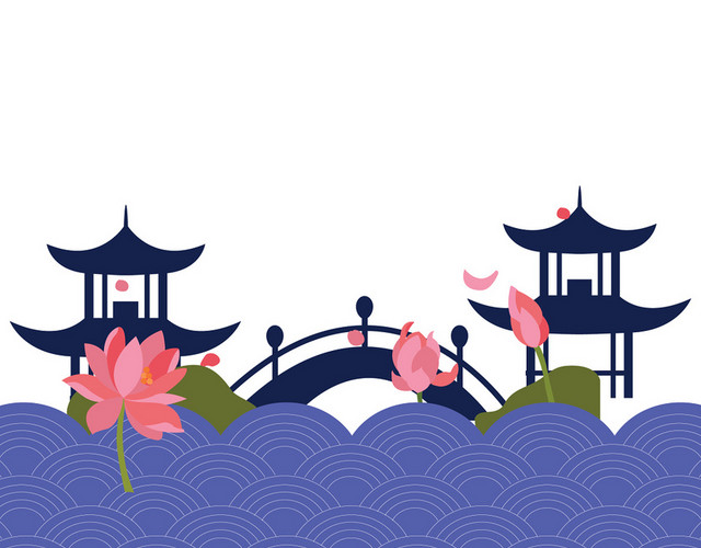 中国风建筑庆中秋佳节中秋节免抠图
