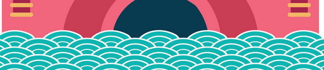 手绘一对玉兔在桥上庆中秋佳节中秋节免抠图