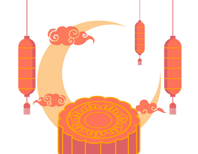 月饼中秋中秋节素材