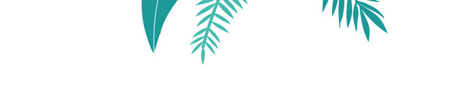 创意矢量绿色树叶标签夏天叶子免抠图