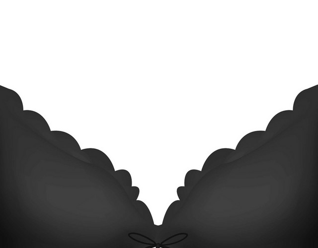服装内衣黑色卡通手机口红内衣素材