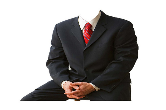服装男装简约黑色西装套装素材