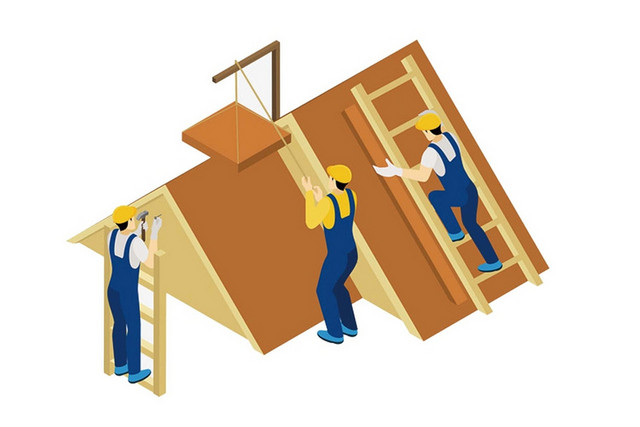 装修卡通工人建筑素材