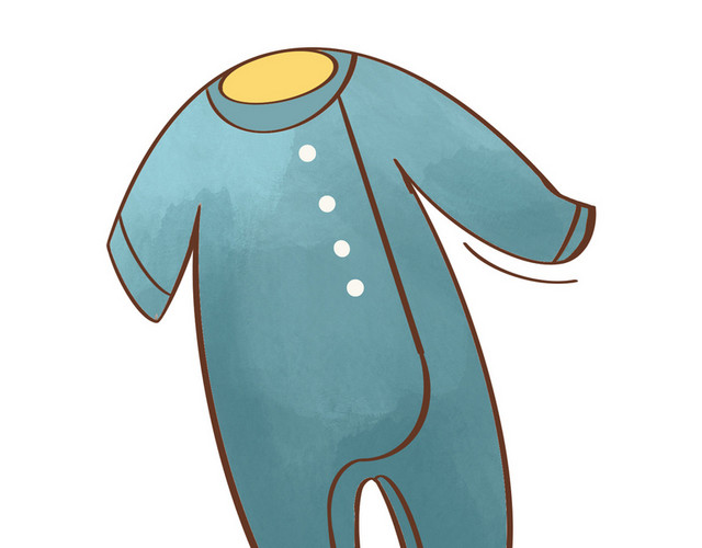 卡通儿童爬行服服装童装免扣素材