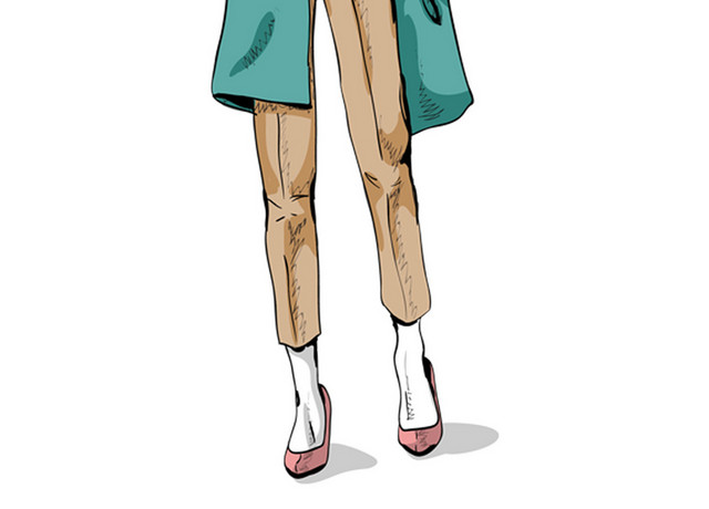 手绘时尚夏季服装女装免扣素材