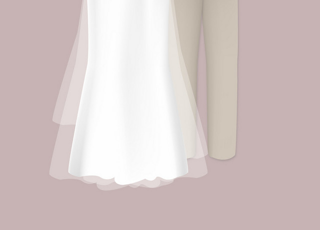 简约时尚婚庆礼服婚纱素材