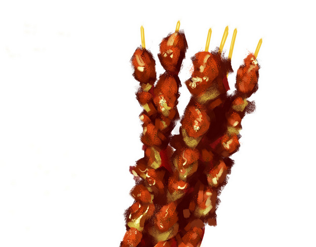 美食烧烤烤肉PNG素材