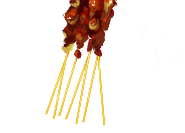 美食烧烤烤肉PNG素材