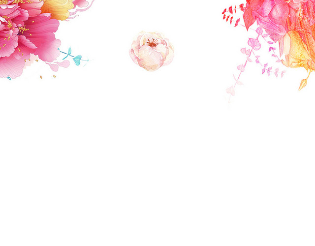 母亲母婴宝宝鲜花边框