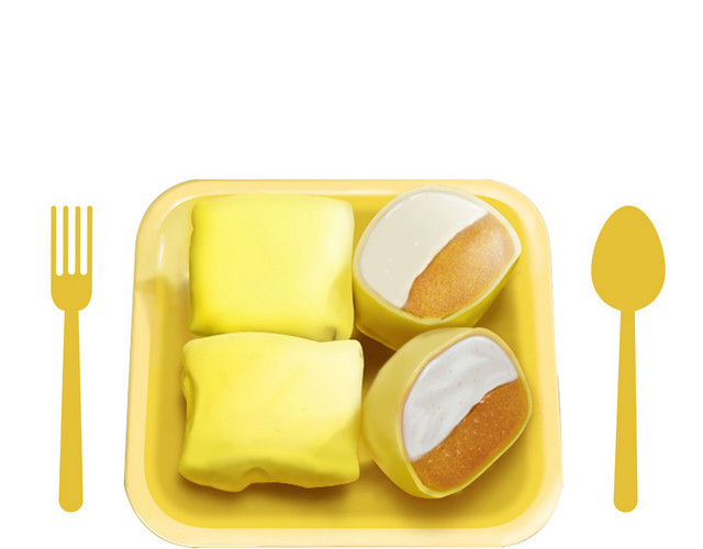 美食榴莲蛋糕甜品PNG素材