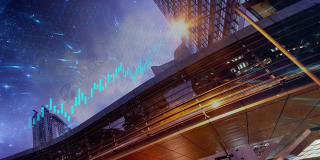 金融商务理财投资K线图背景