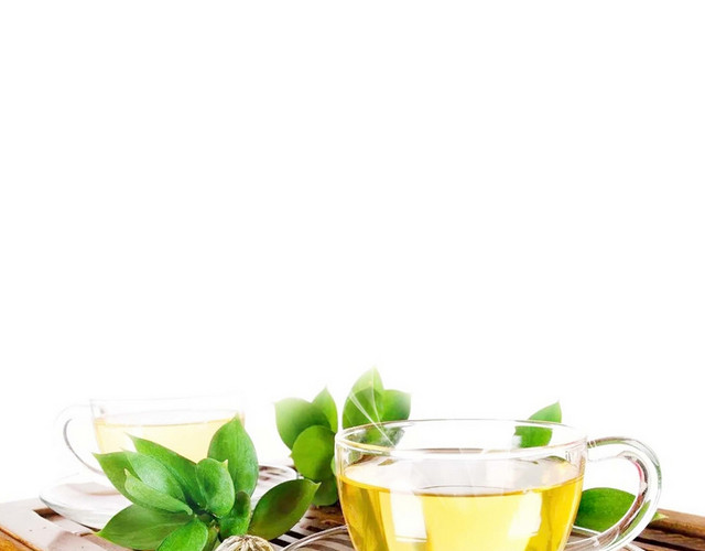 茶饮简约绿茶素材