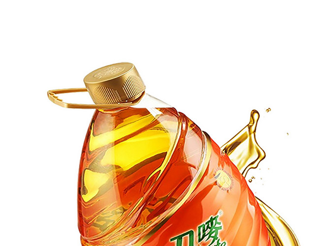 金色调和油绿色食品农产品食用油免抠图