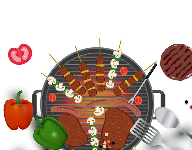 美食餐饮小吃烧烤PNG素材