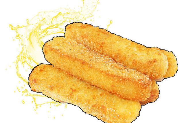 美食小吃炸鱼条素材