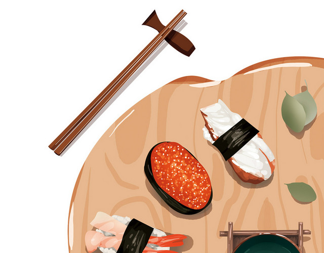 美食小吃寿司