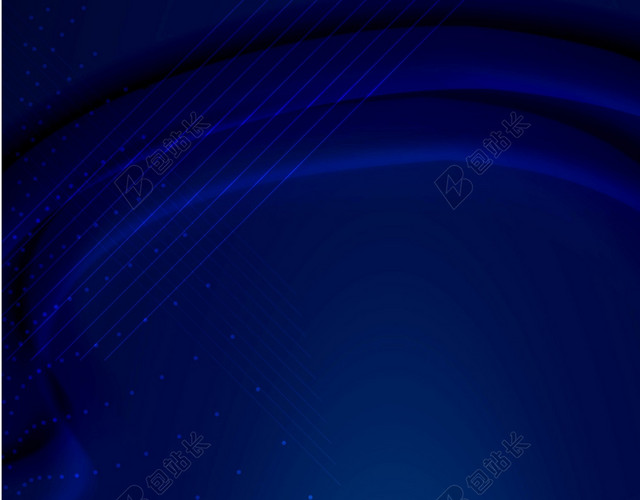 蓝色背景商务科技会议光线线条渐变背景