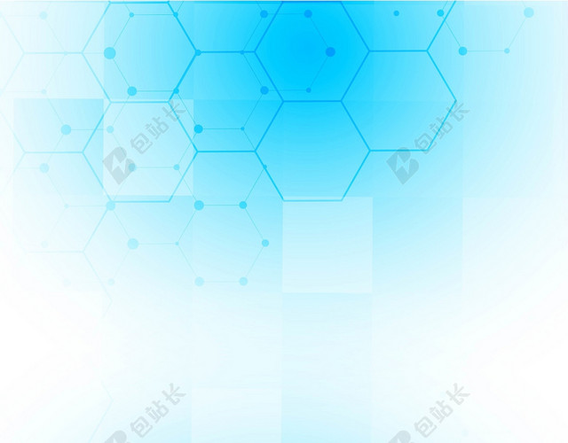 蓝色背景商务科技会议发光几何渐变背景医疗背景