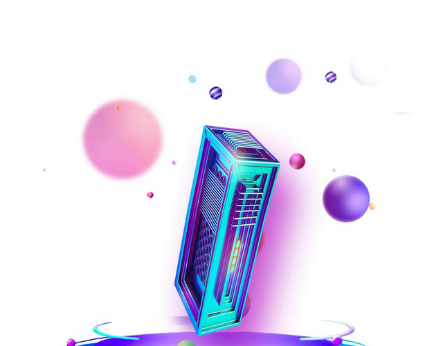 立体彩色酷炫倒计时数字素材
