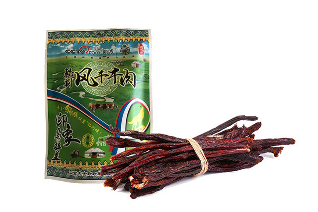 食品简约袋装风干牛肉素材
