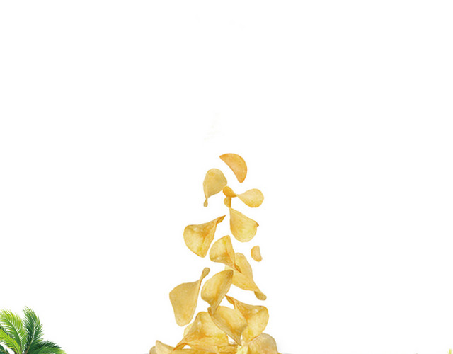 食品简约薯片零食素材