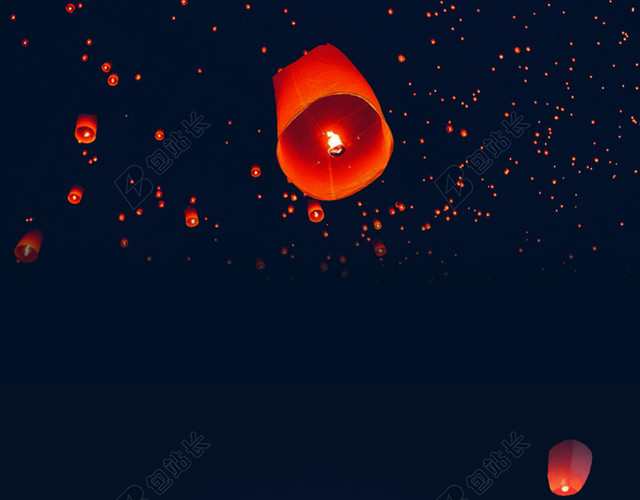 中元节鬼节七月半海报背景