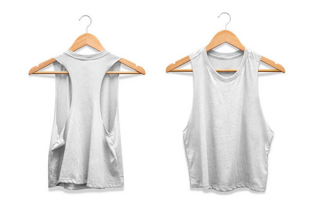 简约衣服服装白色背心素材