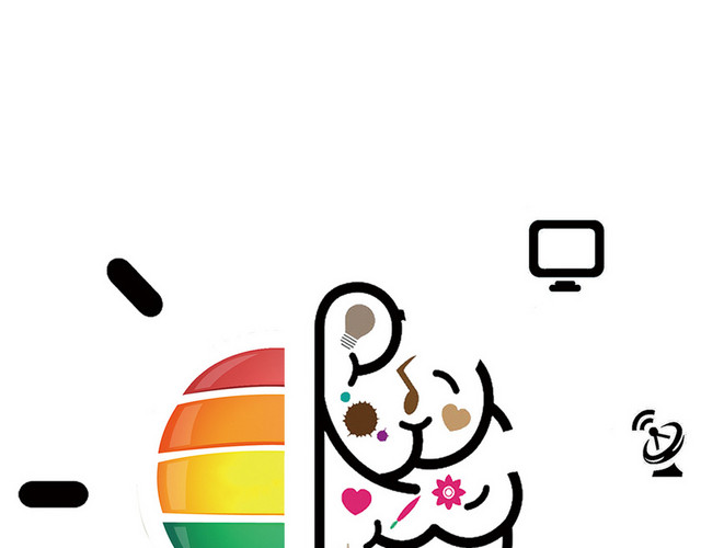 创意灯泡PNG素材