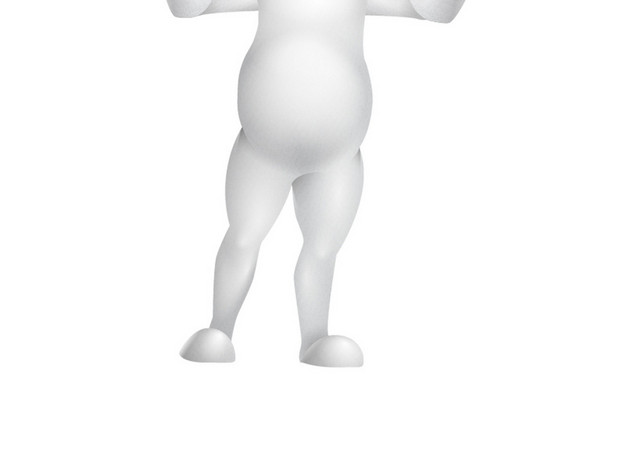 3D小人耳机音乐PNG素材