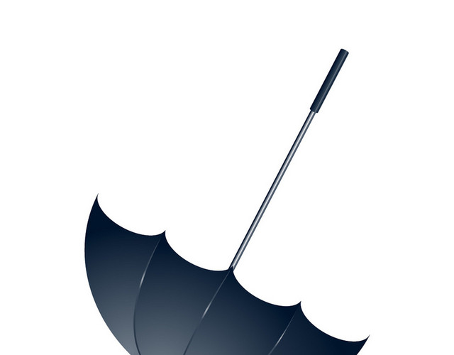 黑色雨伞雨具素材