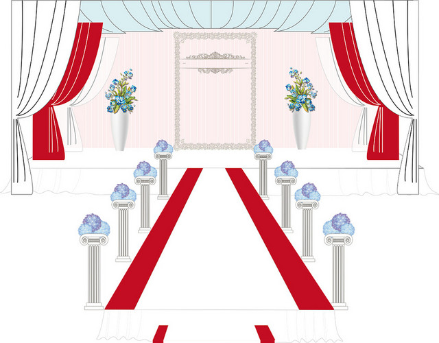 简约婚礼道具婚庆婚礼布置素材