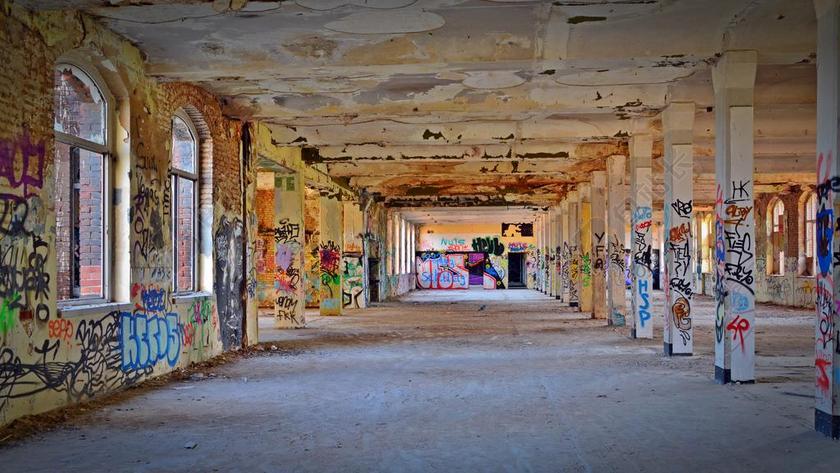 丢失的地方 工厂 PFORPHOTO 涂鸦 老 离开 工业厂房